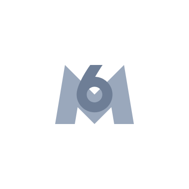 Logo M6 Groupe grisé